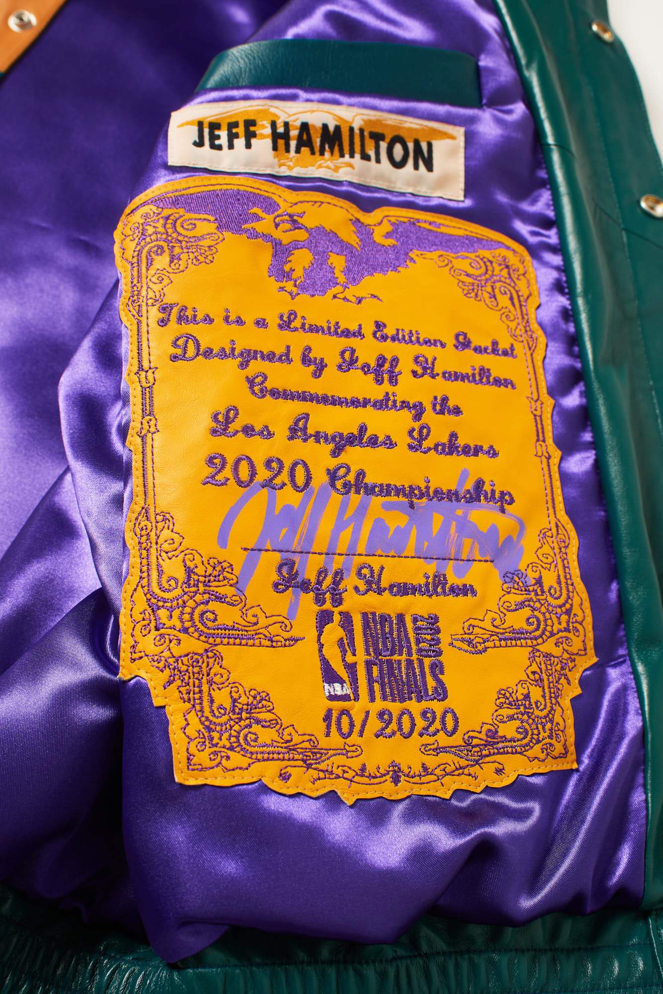Jeff Hamilton L.a Lakers Nba Champion Jacket