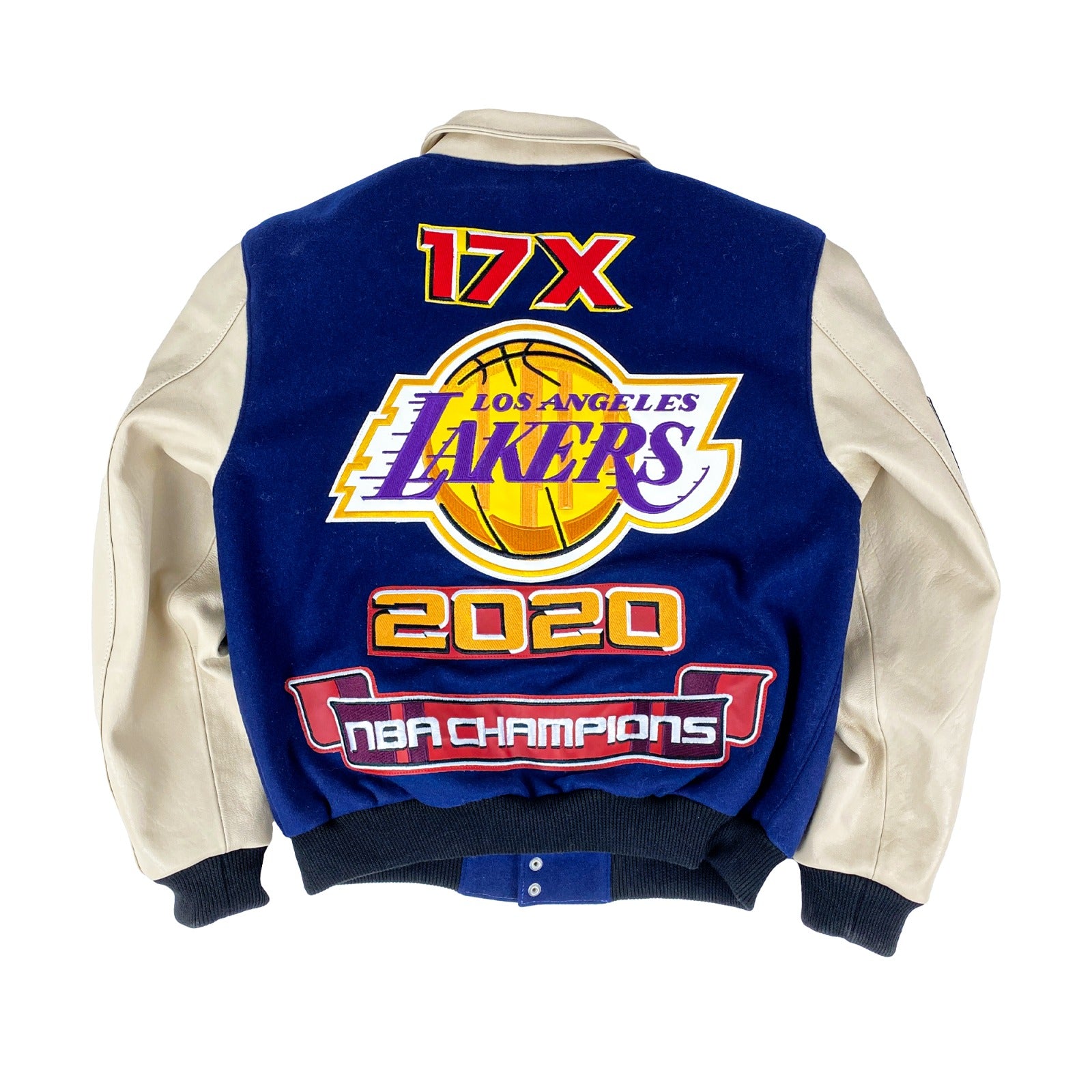 LOS ANGELES  LAKERS 2020 CHAMPIONSHIP WOOL / LEATHER JACKET (PRE-SALE)