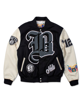Brooklyn Nets - Wool & Leather Varsity Jacket