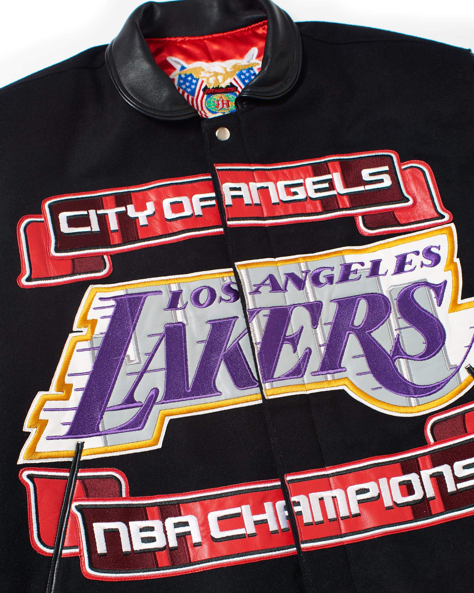 Lakers Limited Edition 9 Time NBA Championships Letterman Jacket