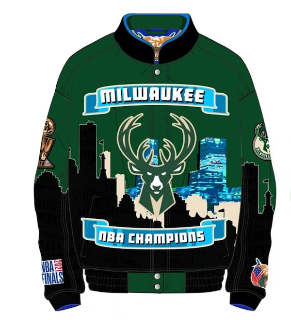 Milwaukee Bucks 2021 Championship Vegan Leather Jacket
